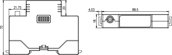 AWT100 Wireless Gateway Dimension