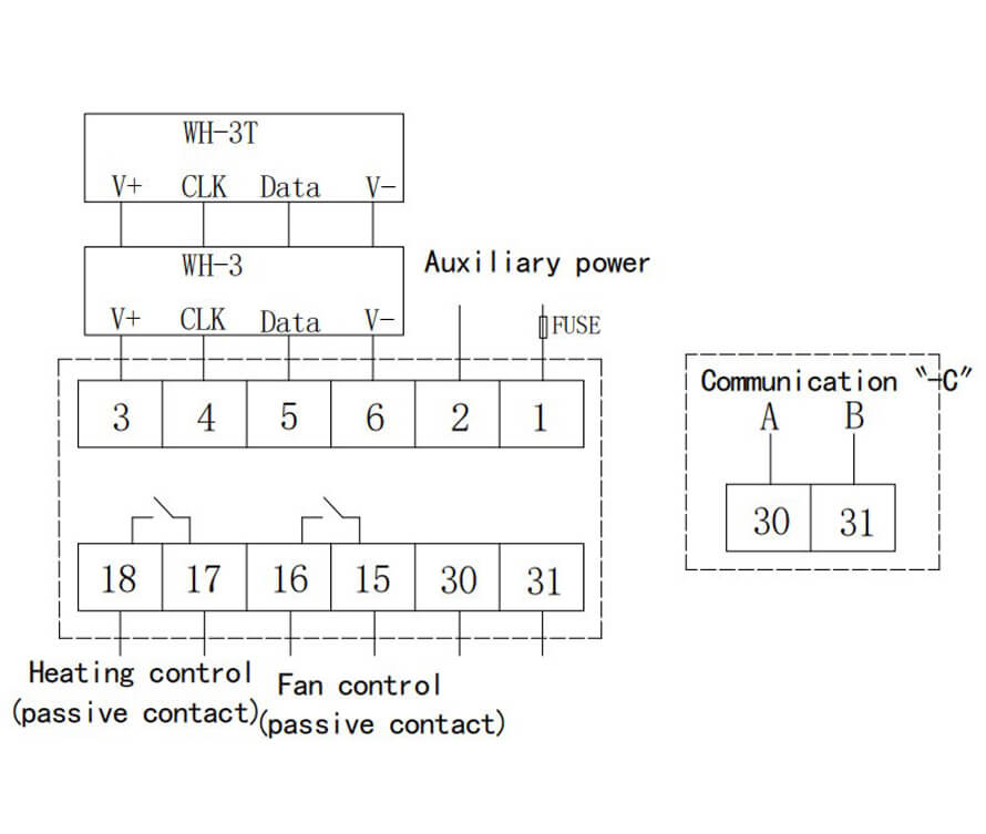 How to Wire an WHD48-11 Smart Temperature and Humidity Controller